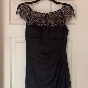 Black Beaded Formal dress